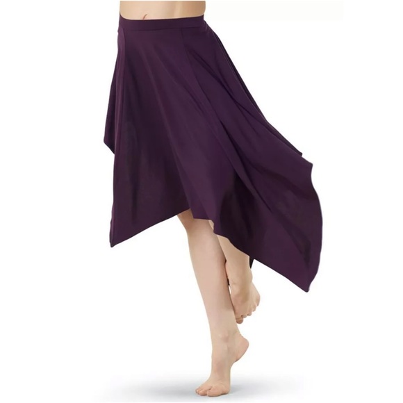 Balera Skirt Black Asymmetrical Hem - Picture 2 of 9